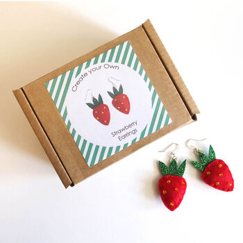 Make Your Own Strawberry Earrings Kit, 2 of 5