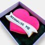 Personalised Heart Banner Letterbox Cookie, thumbnail 3 of 9