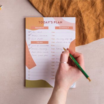 Daily Planner Pad A5 | Boho Paper Shapes, 2 of 6