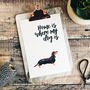 Home Is Where My Dog Is Dachshund Print, thumbnail 2 of 3