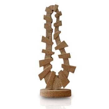 Handmade Travertine Sculpture, Natural Stone, 2 of 2