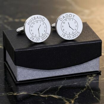 Husband And Daddy 'Special Times' Cufflinks, 2 of 7