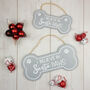 I Believe In Santa Paws Wooden Sign, thumbnail 2 of 6