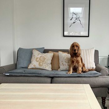 Lords And Labradors Luxury Velvet Sofa Topper, 2 of 6