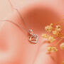 Watering Can Gardener Silver Necklace Personalised, thumbnail 3 of 7