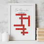 Create Your Own Valentines Scrabble Tile Framed Print, thumbnail 2 of 2