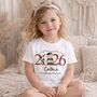 Personalised Nursery Graduate 2026 Large Number T Shirt, thumbnail 1 of 4
