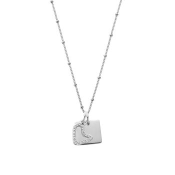 Mini Personalised Heart Charm Necklace, 6 of 7