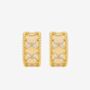 Kinmokusei Floral Beaded Hoop Earrings, thumbnail 4 of 5