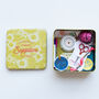 Embroidery Starter Kit Sewing Tin, thumbnail 1 of 5