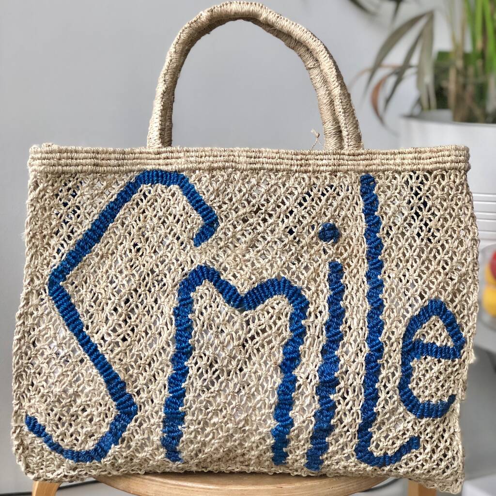 Smile Handmade Jute Bag By The Jacksons Notonthehighstreet Com