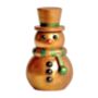 Solid Chocolate Top Hat Snowman, thumbnail 3 of 5