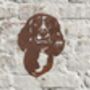 Metal Dog Garden Sculpture Wall Art, thumbnail 9 of 9
