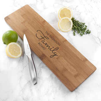 Personalised Bamboo Family Serving Board, 3 of 5