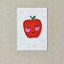 Happy Apple Iron On Embroidered Patch, thumbnail 2 of 4