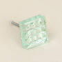 G Decor Luciano Crystal Clear Diamond Glass Knobs, thumbnail 3 of 4
