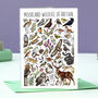 Moorland Wildlife Of Britain Greeting Card, thumbnail 1 of 8