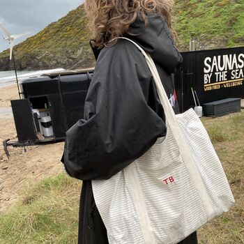 Personalised Organic Beach Bag, 2 of 3