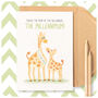 Cute Giraffes Funny Happy Birthday Mum Card, thumbnail 1 of 6