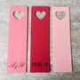 Personalised Heart Leather Bookmark Anniversary Gift, thumbnail 9 of 11