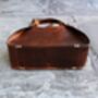 Hand Crafted Small Leather Tote Handbag Womens Gift, thumbnail 7 of 12