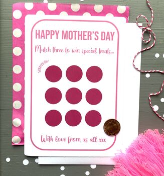 Mother's Day Scratchcard, 3 of 6