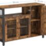 Storage Cabinet Sideboard Buffet Table With Three Doors, thumbnail 2 of 6