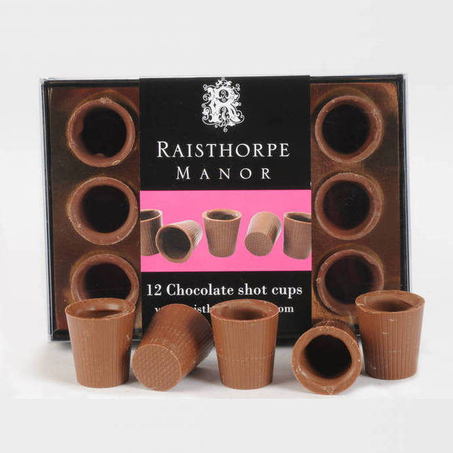 Milk Chocolate Shot Cups By Raisthorpe Manor Fine Foods