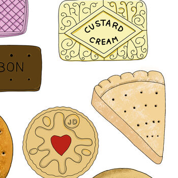 British Biscuit Selection Print, 5 of 7