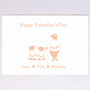 Personalised Bear Family Valentine's Day Card, thumbnail 5 of 8