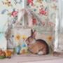 Easter Bunny Fabric Postcard Lavender Bag, thumbnail 6 of 6