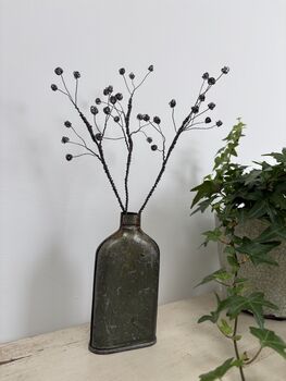 Three Handmade Wire Gypsophila Stems, 3 of 9