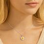Sterling Silver Daisy Pendant Necklace, thumbnail 3 of 8