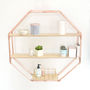 Copper Octagon Shelf Wall Hanging, thumbnail 3 of 6