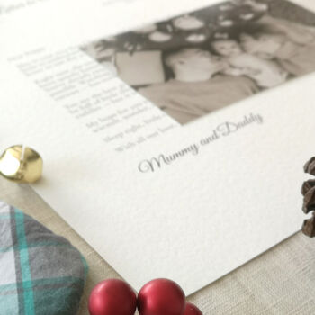 Christmas Letter To Our Baby Personalised Keepsake, 2 of 10
