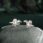 Sterling Silver Spinosaurus Dinosaur Stud Earrings, thumbnail 1 of 12