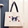 Personalised Pet Embroidered Tote Bag, thumbnail 2 of 3