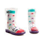 Squelch Transparent Wellies And Three Sock Set Stripe, thumbnail 7 of 7