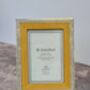 Natalini Yellow And Gold Houndstooth Photo Frame, thumbnail 2 of 4