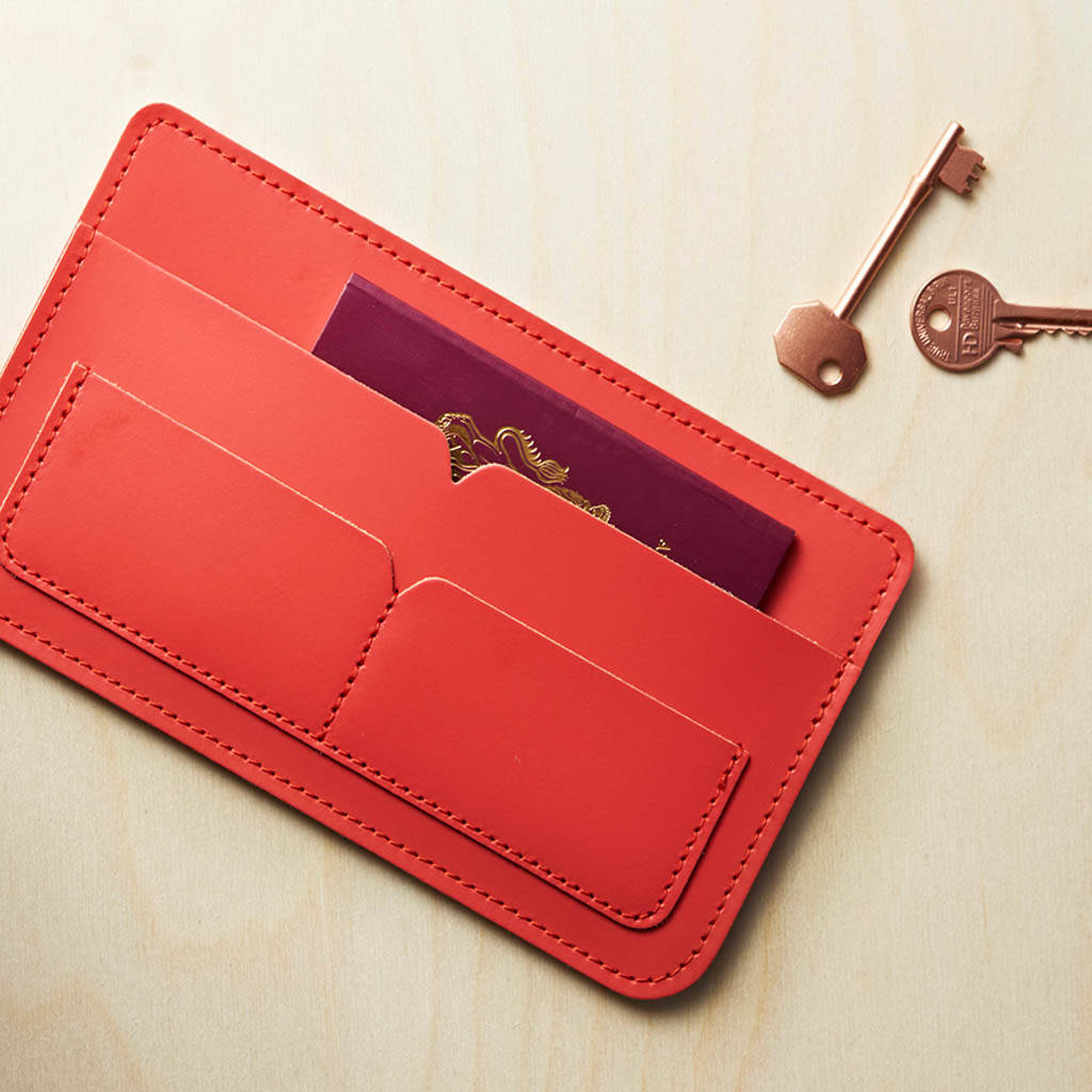 personalised travel wallet by britstitch