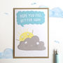'Get Well Soon' Greeting Card, thumbnail 1 of 2