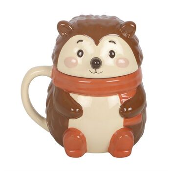 Hazel Hedgehog Lidded Mug For Her, 3 of 4