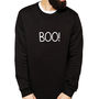 Mens / Womens Boo! Halloween Sweatshirt, thumbnail 1 of 2