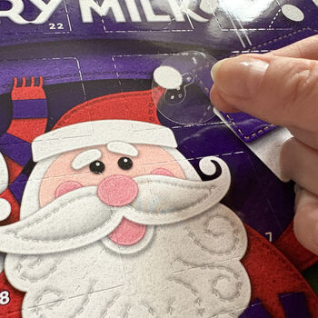 Braille Advent Calendar Labels, 2 of 4