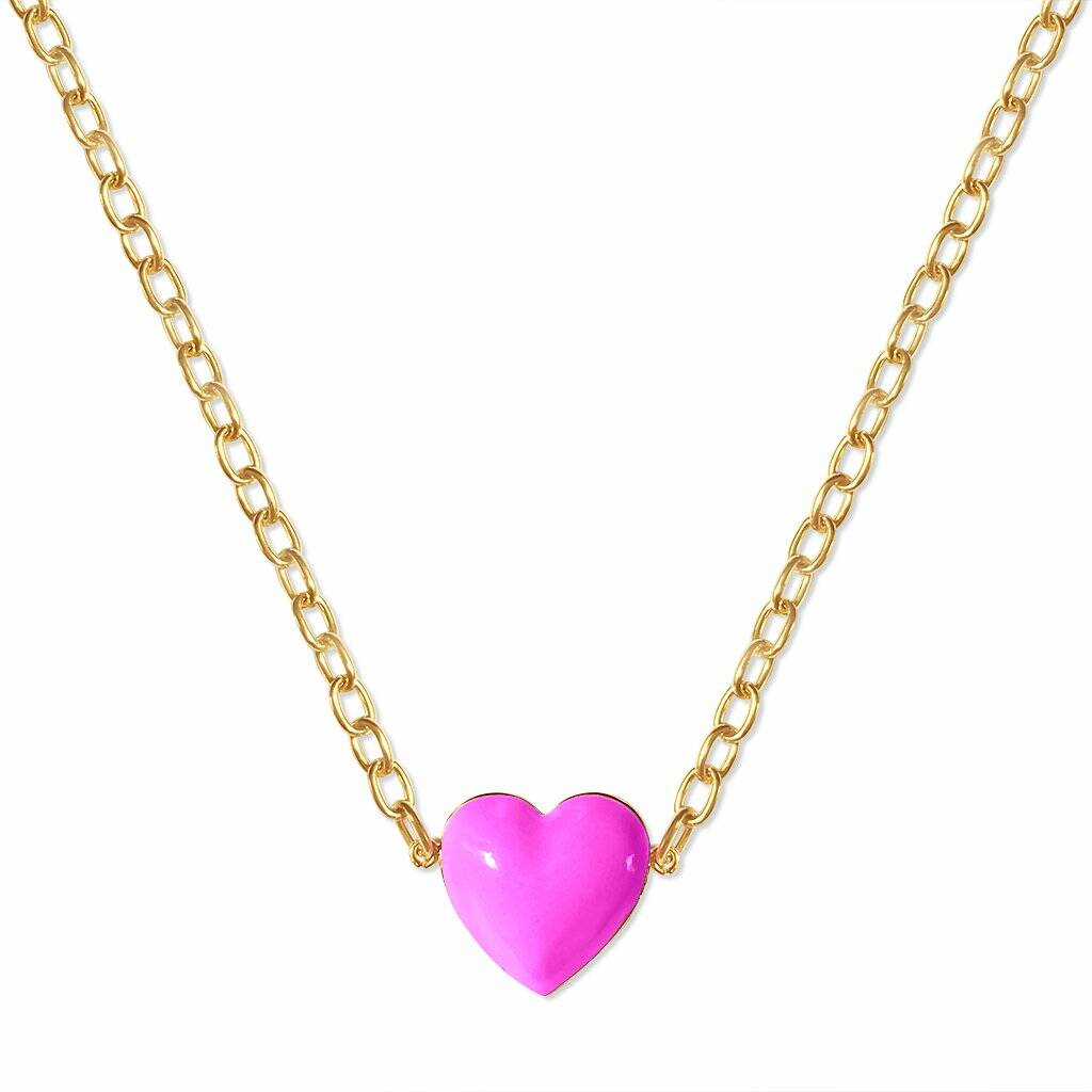 Bubblegum Heart Choker Necklace By Anna Lou of London