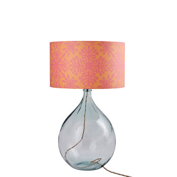 Fitzpatrick Recycled Glass Lamp With Clover Cane Shade, 4 of 4