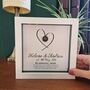 Personalised 8th Anniversary Gift Framed Bronze Heart, thumbnail 2 of 7