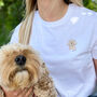 Personalised Dog Lover Organic Motif T Shirt, thumbnail 1 of 12