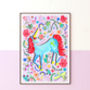 Lilac Unicorn Nursery Print Set – Set Of Two Or Three Whimsical Wall Art Prints, thumbnail 7 of 12