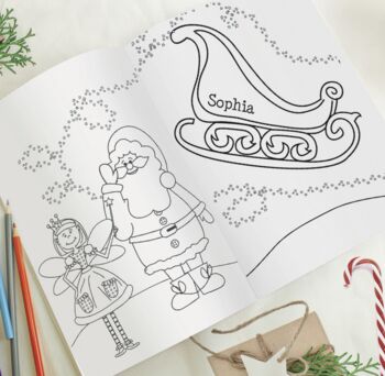 Personalised 'It's Christmas' Colouring Book, 4 of 5